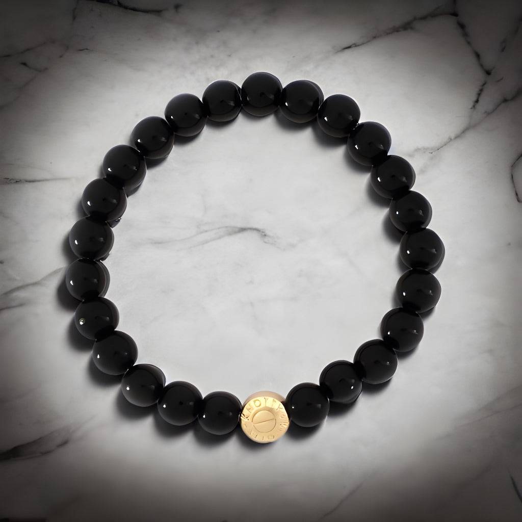 Black Onyx Tessa Bracelet | Gold-Plated Brass