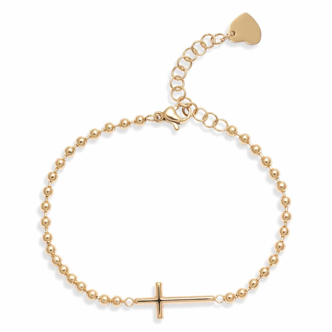 Cross Charm Bracelet | Stainless Steel | More Colors Available