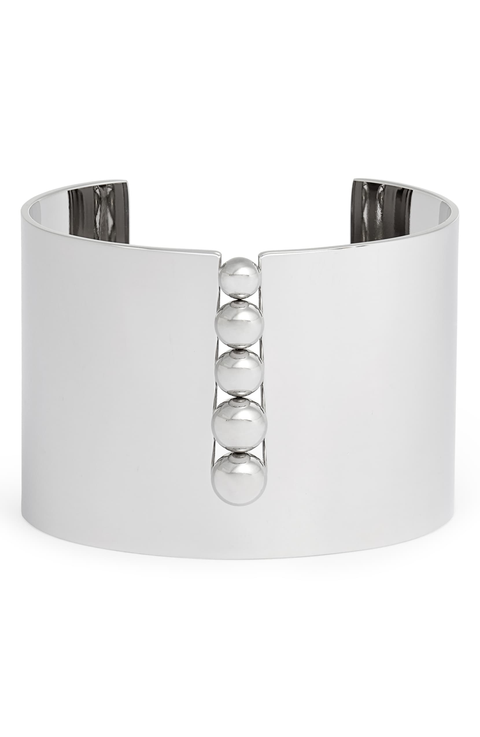 Inset Bead Wide Cuff | Stainless Steel | More Colors Available