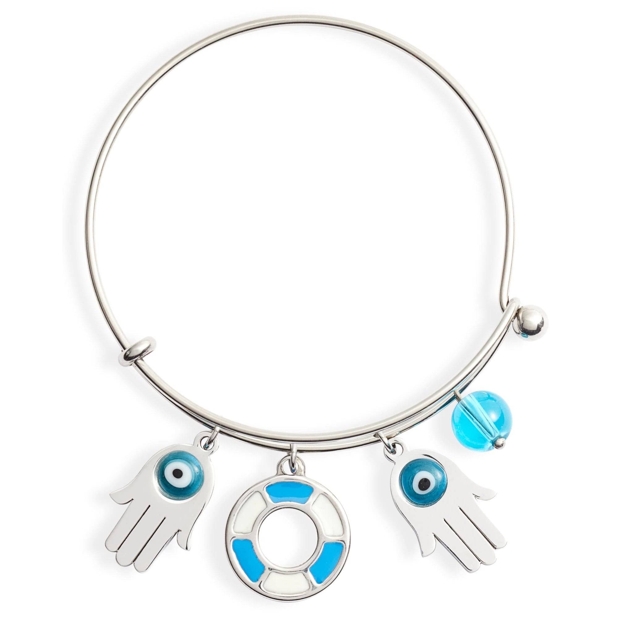 Multi Charm Bangle | Stainless Steel | More Colors Available