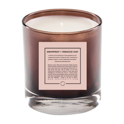 Soy Candle | Grapefruit + Tobacco Leaf