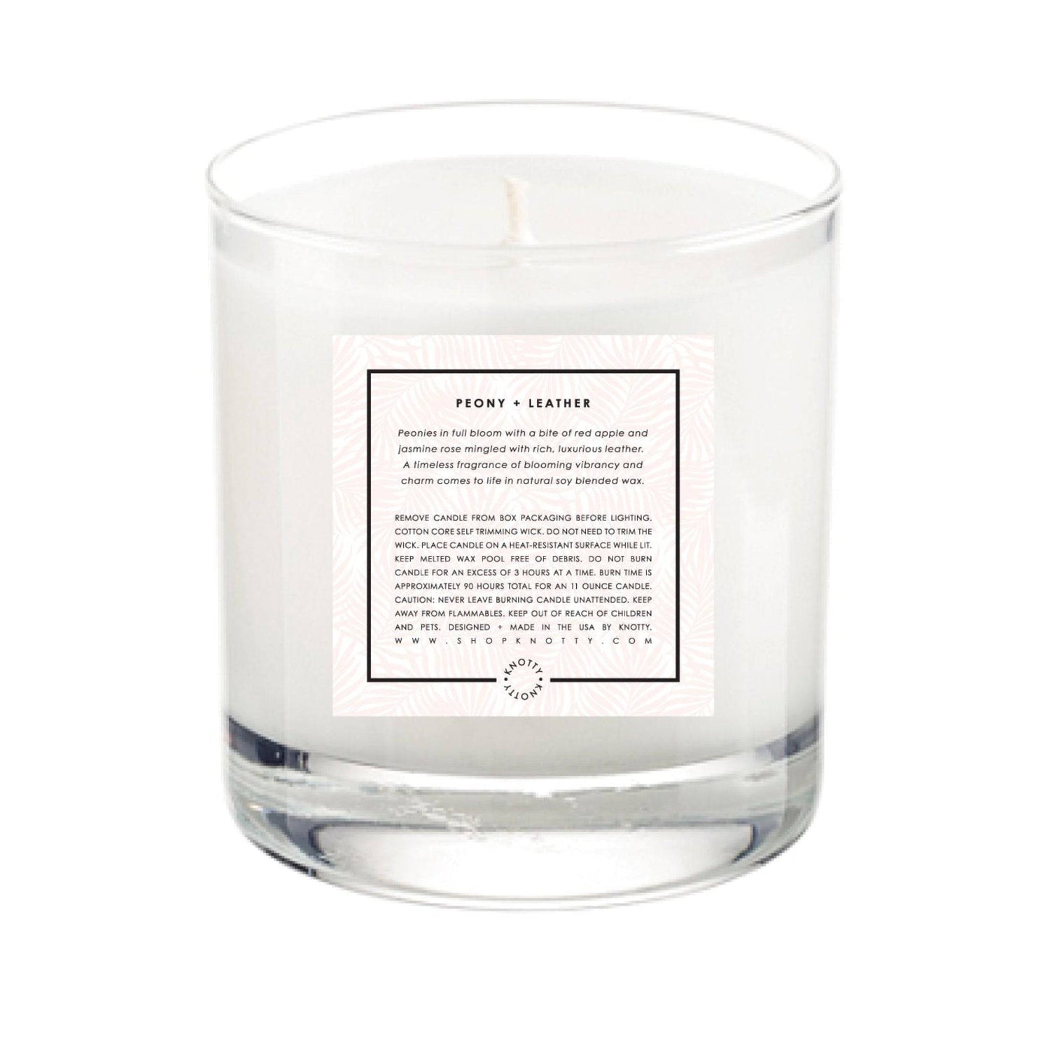 Soy Candle | Peony + Leather