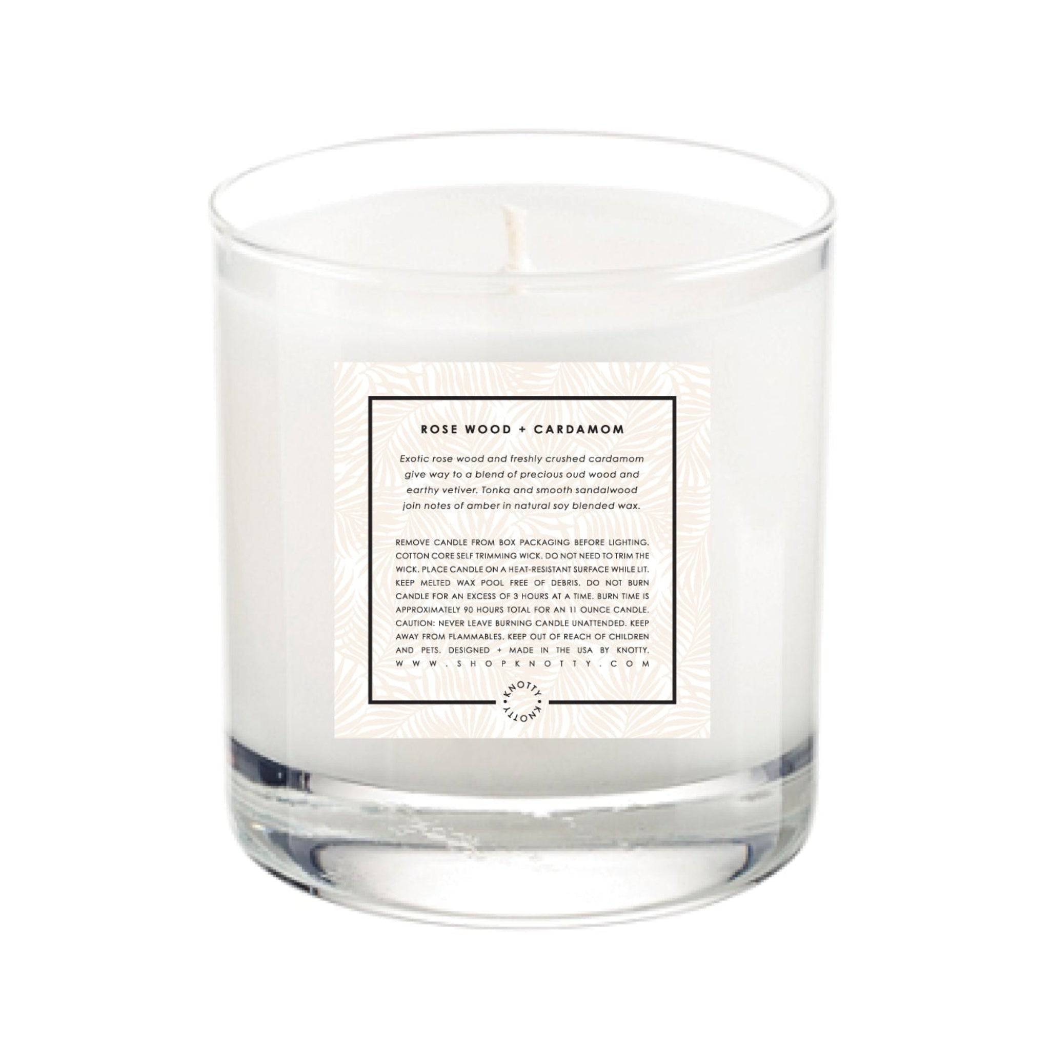 Soy Candle | Rose Wood + Cardamom