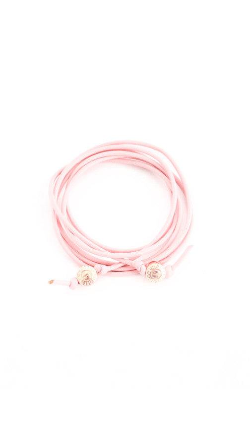 Signature Leather Cord Convertible Wrap | 14k Gold-Plated Brass | More Colors Available - HartCentered