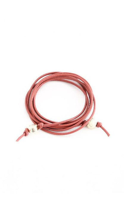 Signature Leather Cord Convertible Wrap | 14k Gold-Plated Brass | More Colors Available - HartCentered