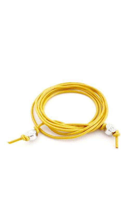 Signature Leather Cord Convertible Wrap | 14k Gold-Plated Brass | More Colors Available - HartCentered