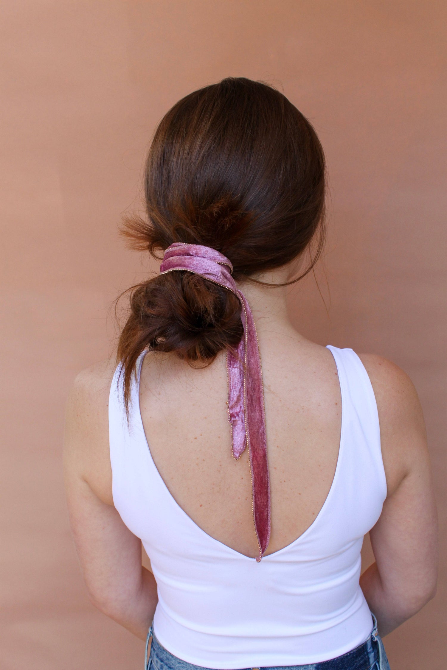 Velvet Convertible Wrap | Blush Headband