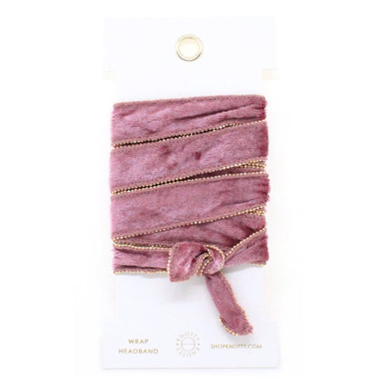 Velvet Convertible Wrap | Blush Headband