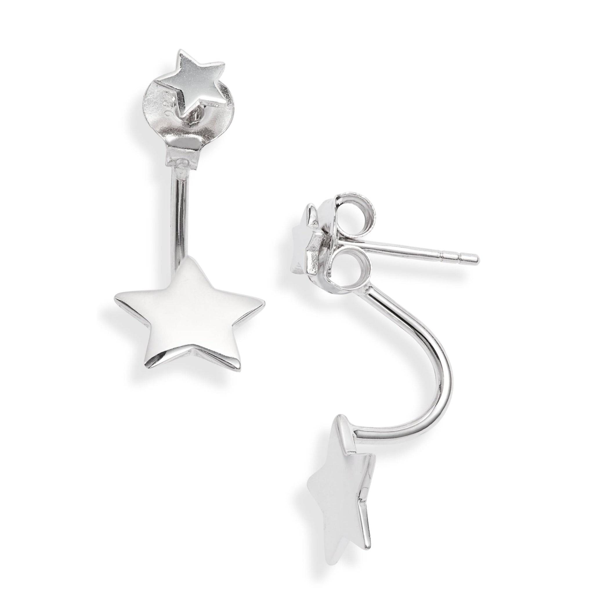 Wraparound Star Stud Earrings | Stainless Steel