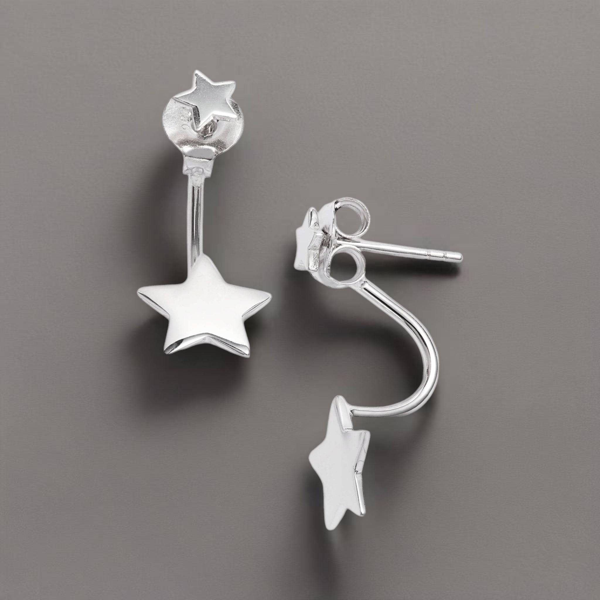 Wraparound Star Stud Earrings | Stainless Steel