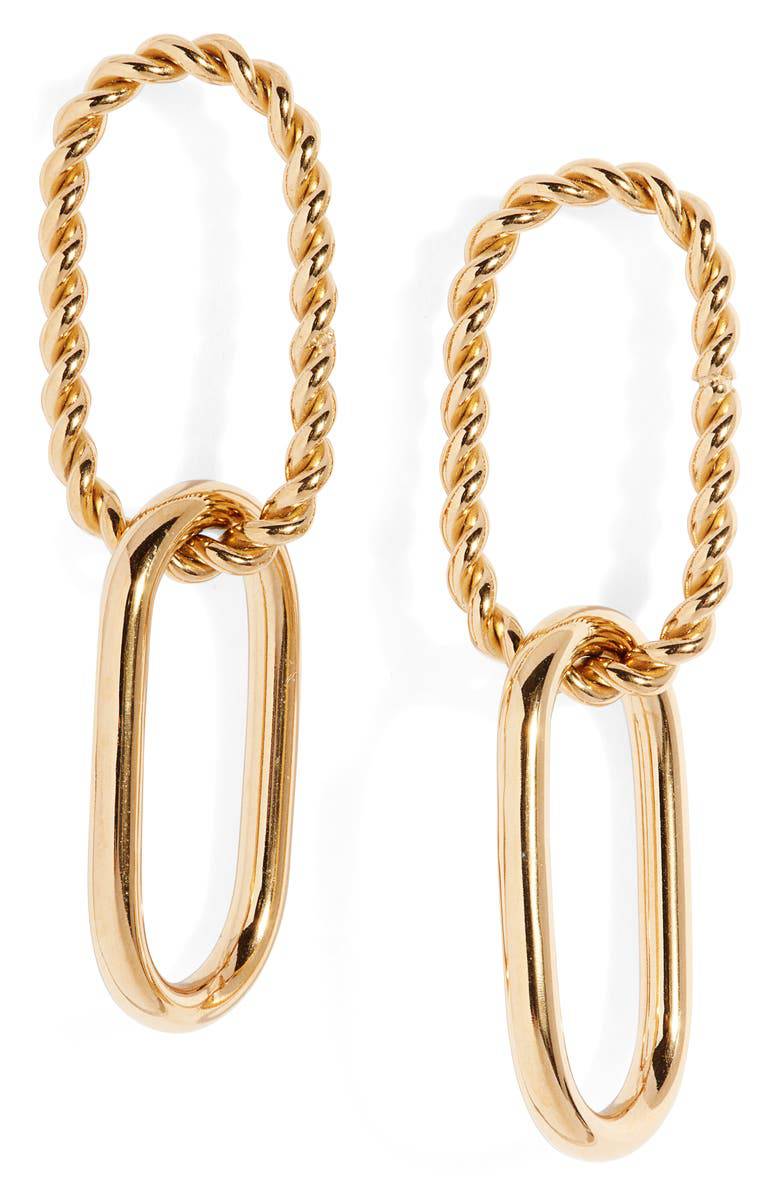 Twisted Chain Link Earrings | Stainless Steel | More Colors Available