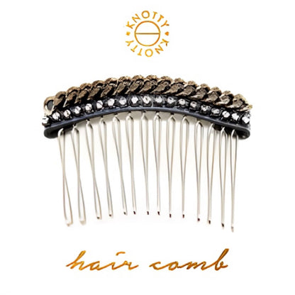 Huxton Hair Comb | Rhodium