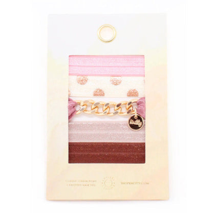 Classic Chain Hair Tie Envelope | Blush