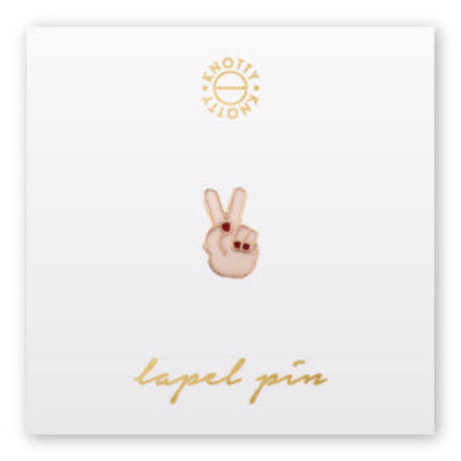 Peace Hand Lapel Pin