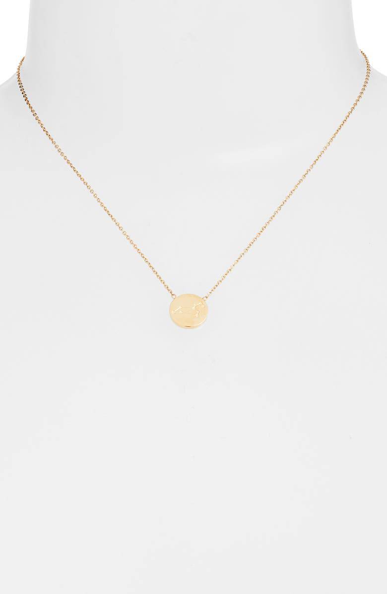 Reversible Zodiac Charm Necklace | Gold-Tone Stainless Steel