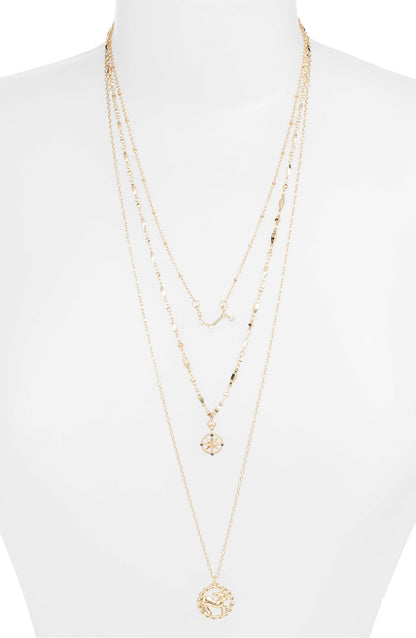 Astrological Charm Necklace - Aries | Gold-Plated Brass