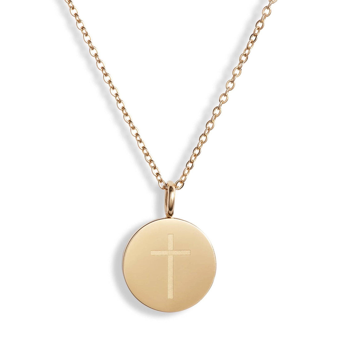 Luxe Charmy Cross Necklace | Gold-Tone Stainless Steel