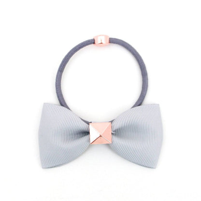 Bow with Rose Gold Pyramid Stud | More Colors Available