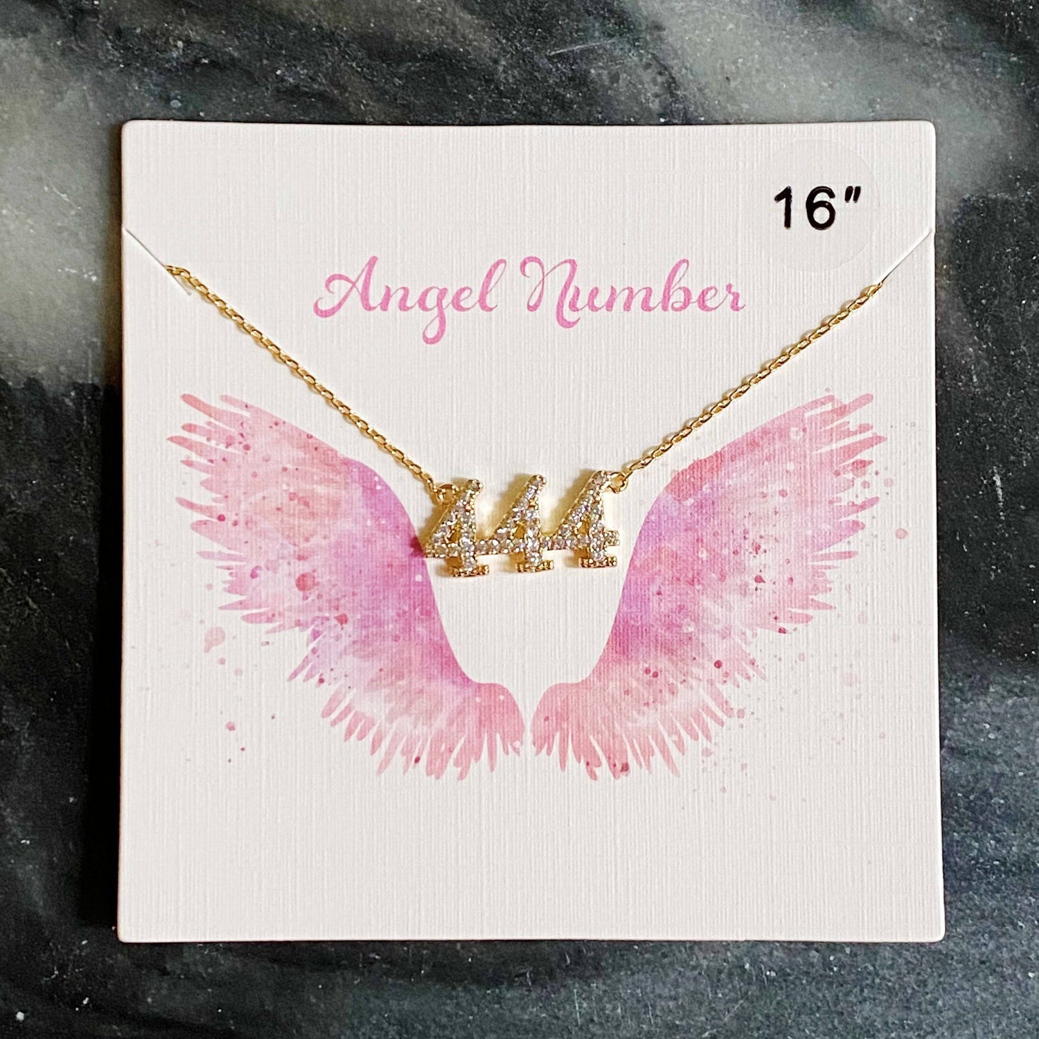 Dainty Angel Number Necklace | Gold-Plated Brass