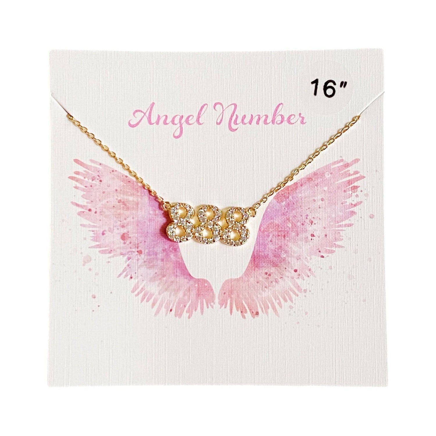 Dainty Angel Number Necklace | Gold-Plated Brass