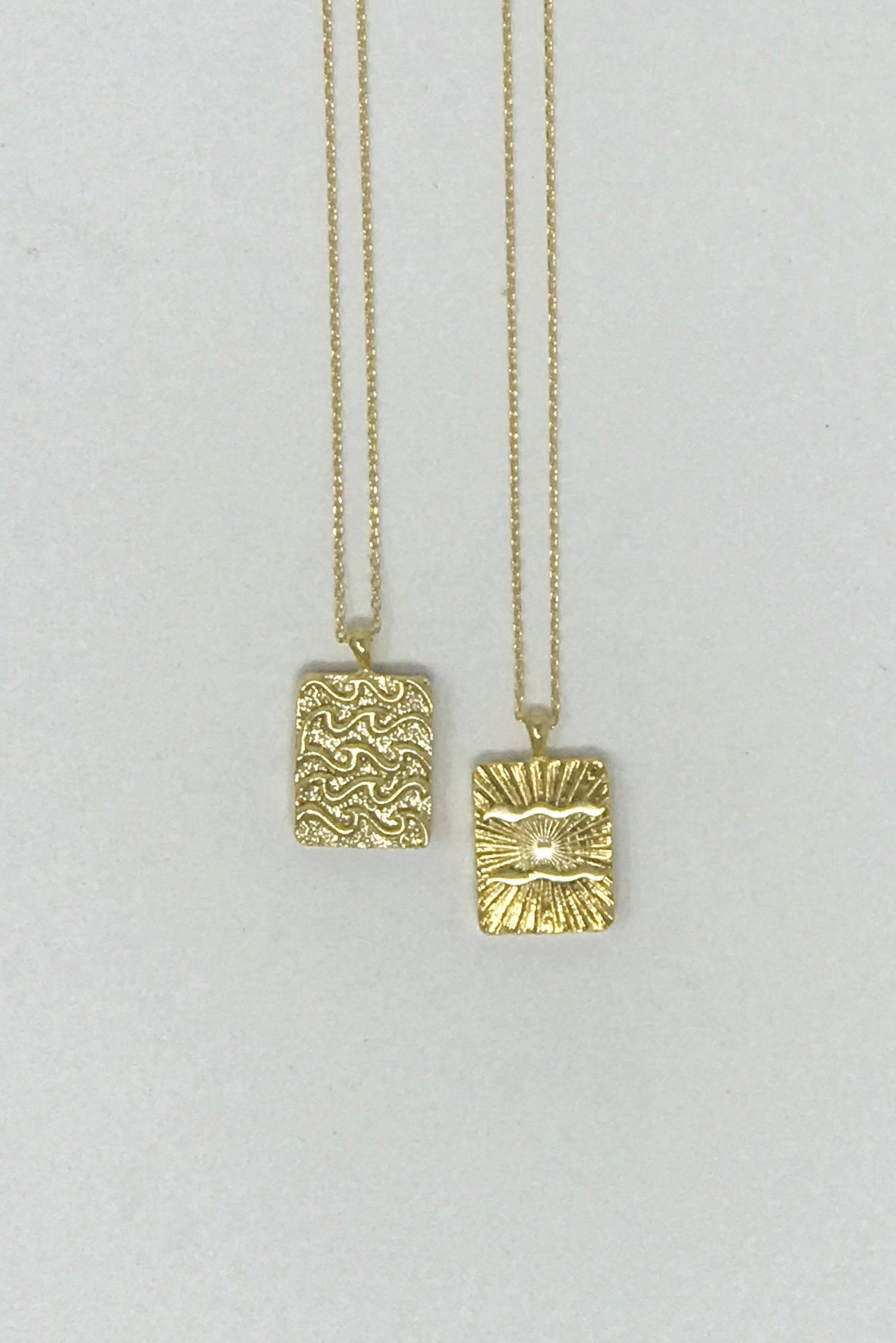 Reversible Zodiac Necklace | Gold-Dipped Brass