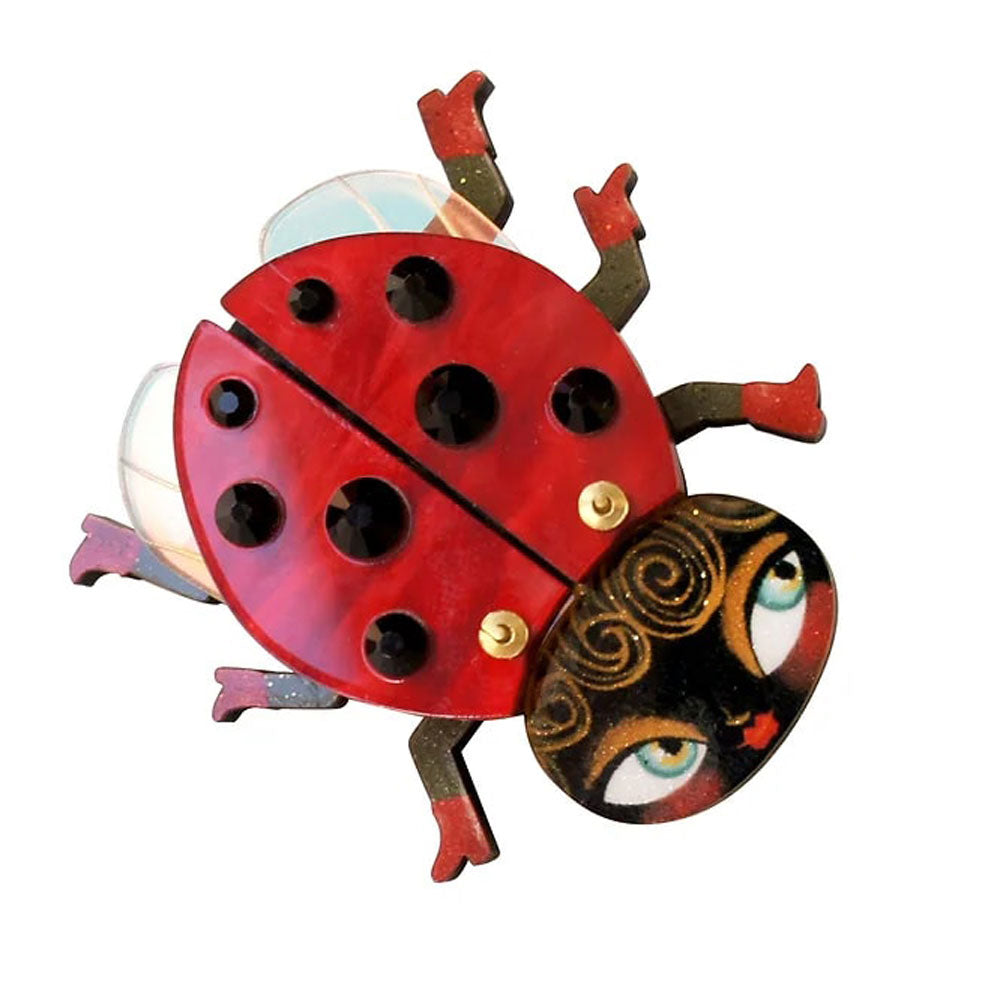 Ladybug Brooch by LaliBlue-1