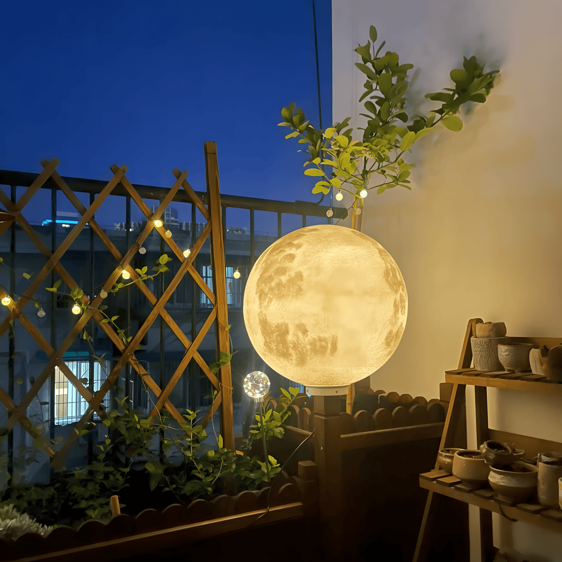 LED Moon Indoor &amp; Outdoor Floor Lamp