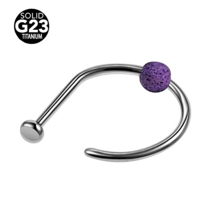 Lava Clip-On Nose Ring Purple - HartCentered