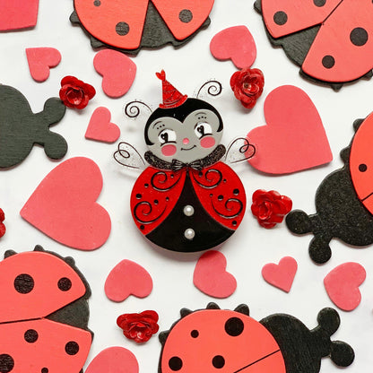 Little Love Bug Brooch by Johanna Parker x Lipstick &amp; Chrome-1