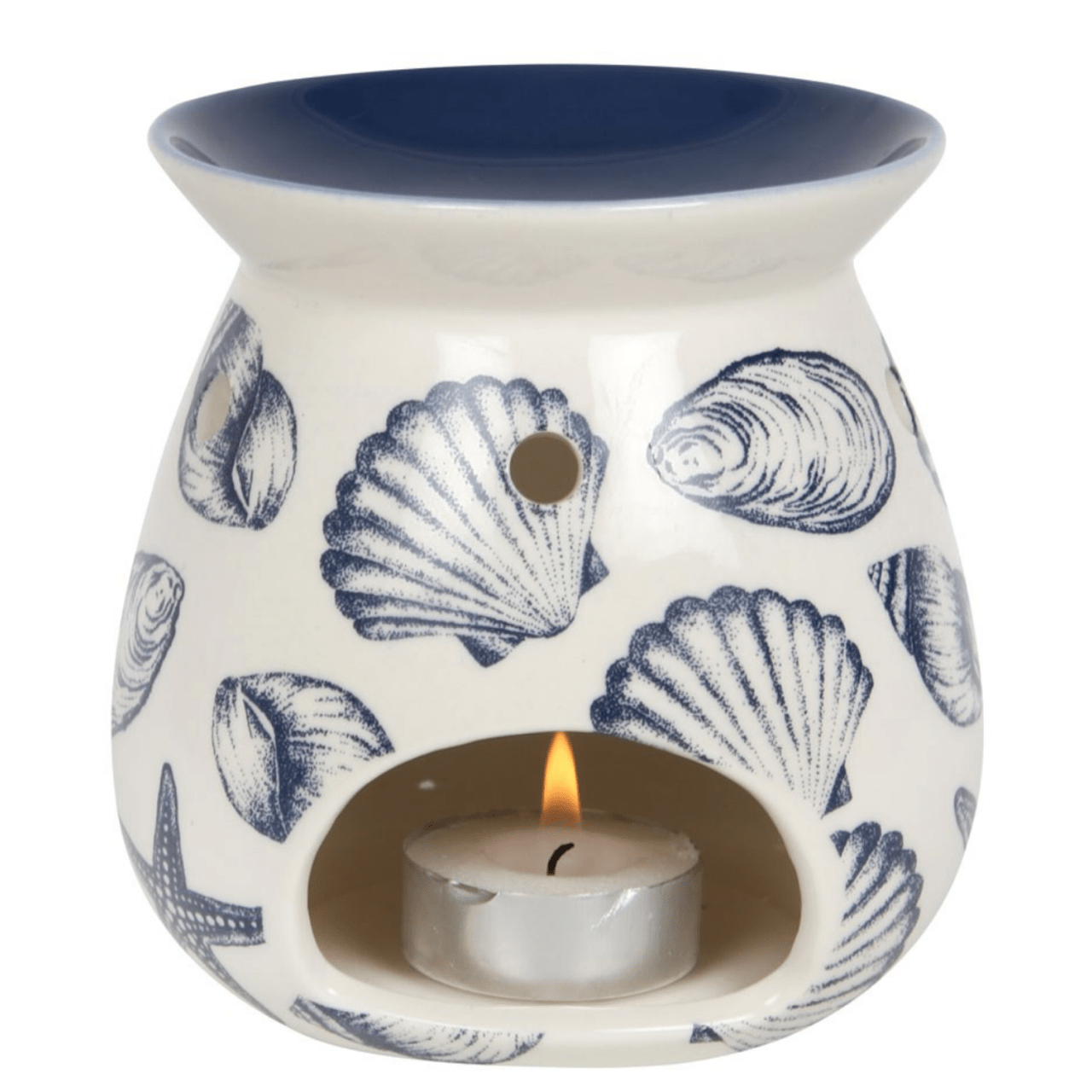 Beach  Nautical Seashell Theme Wax Melt Essential Oil Warmer Burner