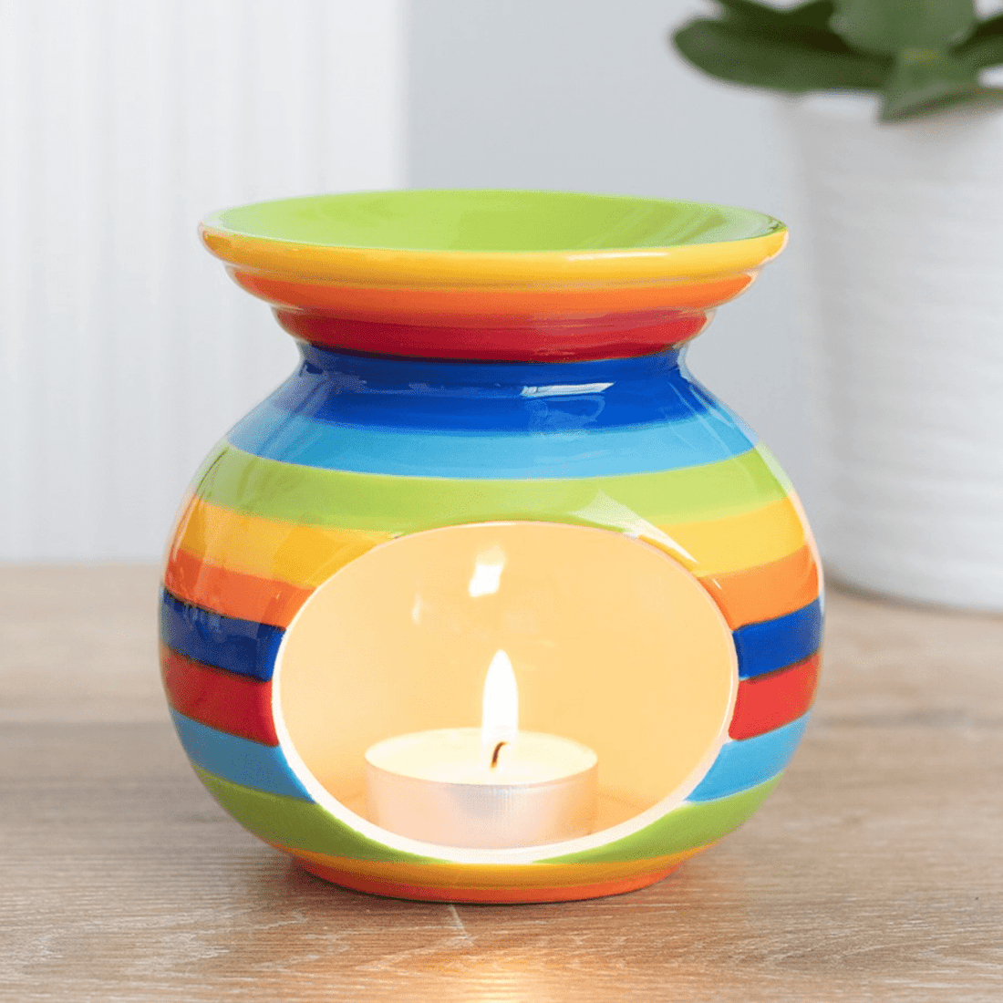 Rainbow Wax Melt Essential Oil Burner Warmer