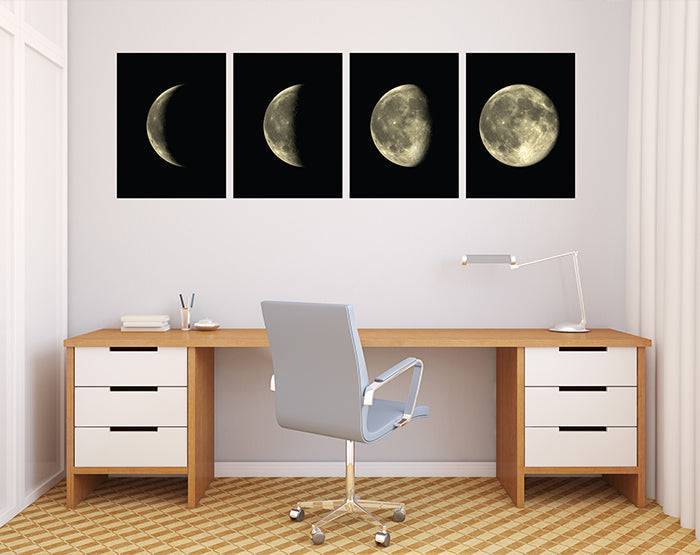 Moon Phases Set Of 4 Wall Decals