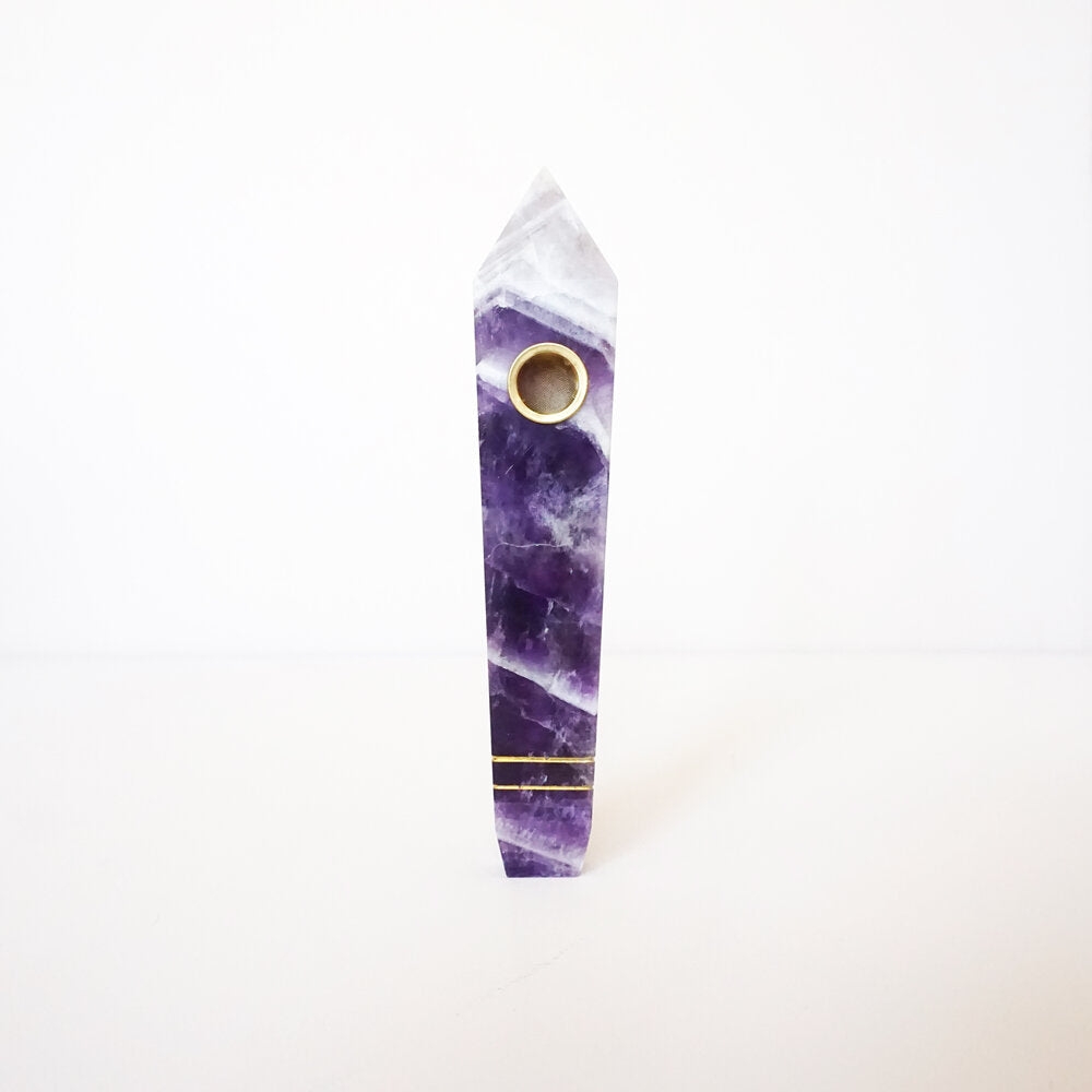 Purple Amethyst Pipe - HartCentered