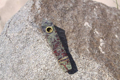 Dragon Blood Jasper Pipe