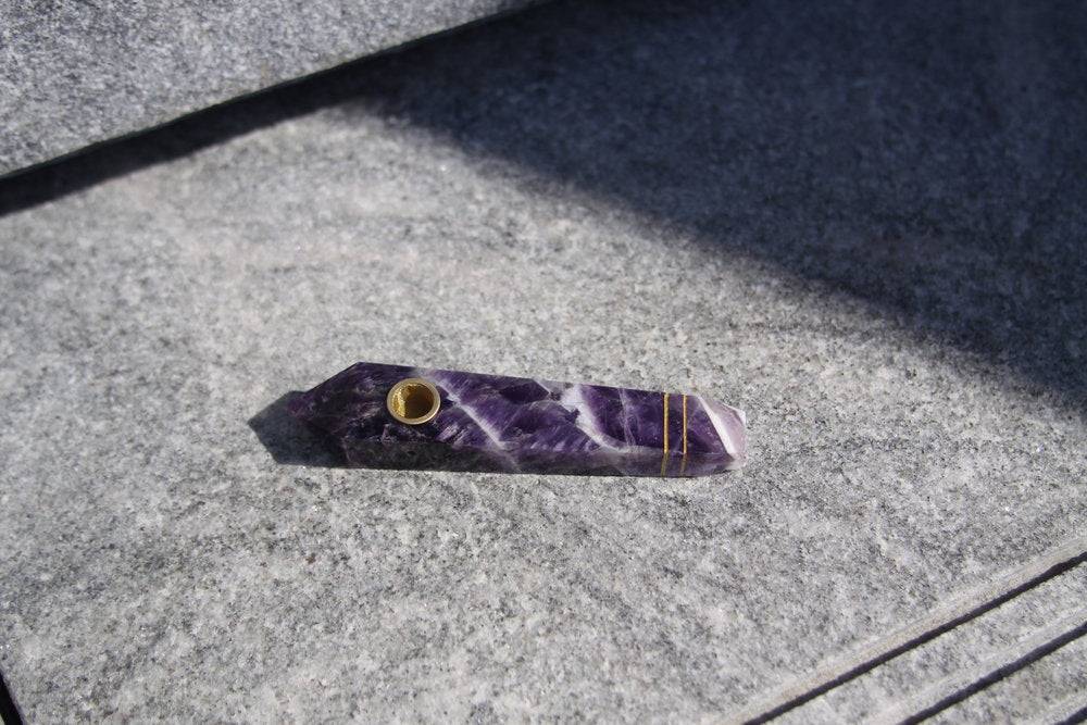 Purple Amethyst Pipe