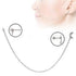 316L Stainless Steel Moon Chain Nose + Cartilage Earring-0