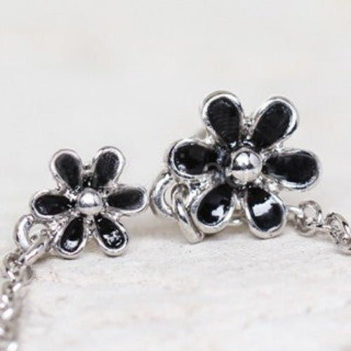 316L Stainless Steel Flower Chain Nose + Cartilage Earring-1