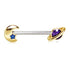 Gold Galaxy Planet & Moon Nipple Bar-1