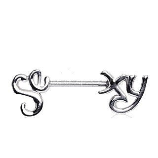 316L Surgical Steel ‘Sexy’ Nipple Bar-0