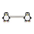 316L Stainless Steel Adorable Penguin Nipple Bar-0