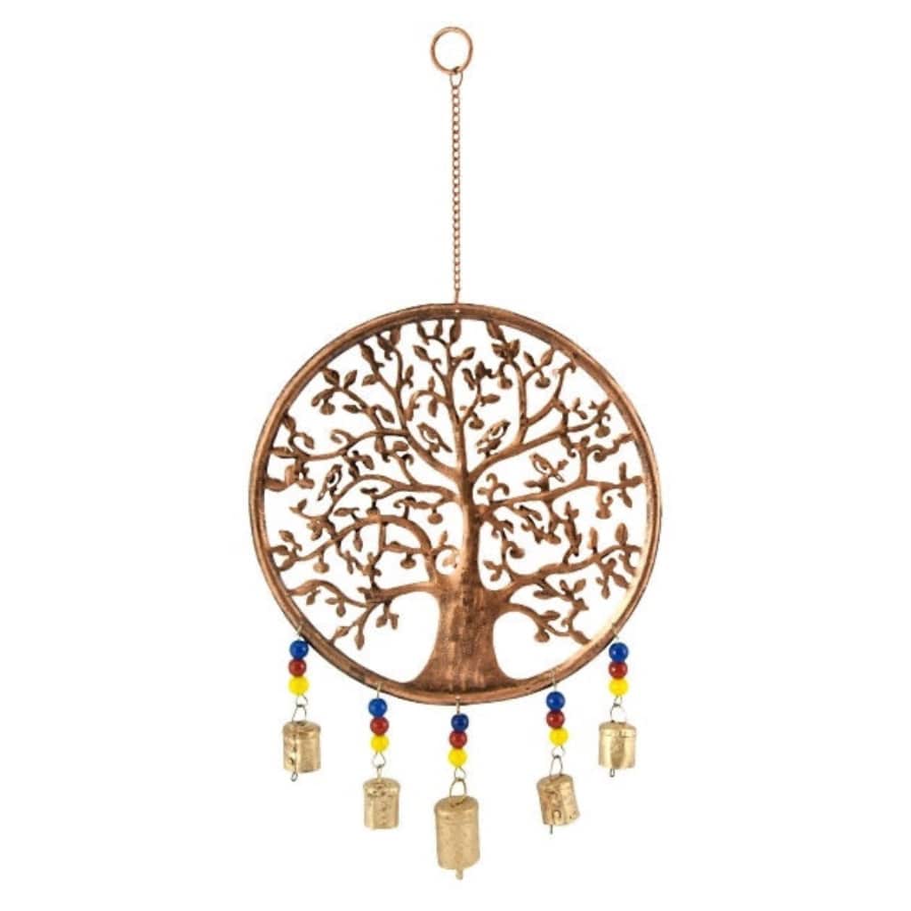 Tree of life chime brass bells