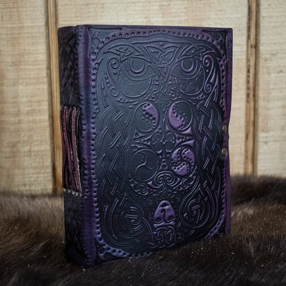 &quot;Owl - Lady of the Forest&quot; Leather Journal-0