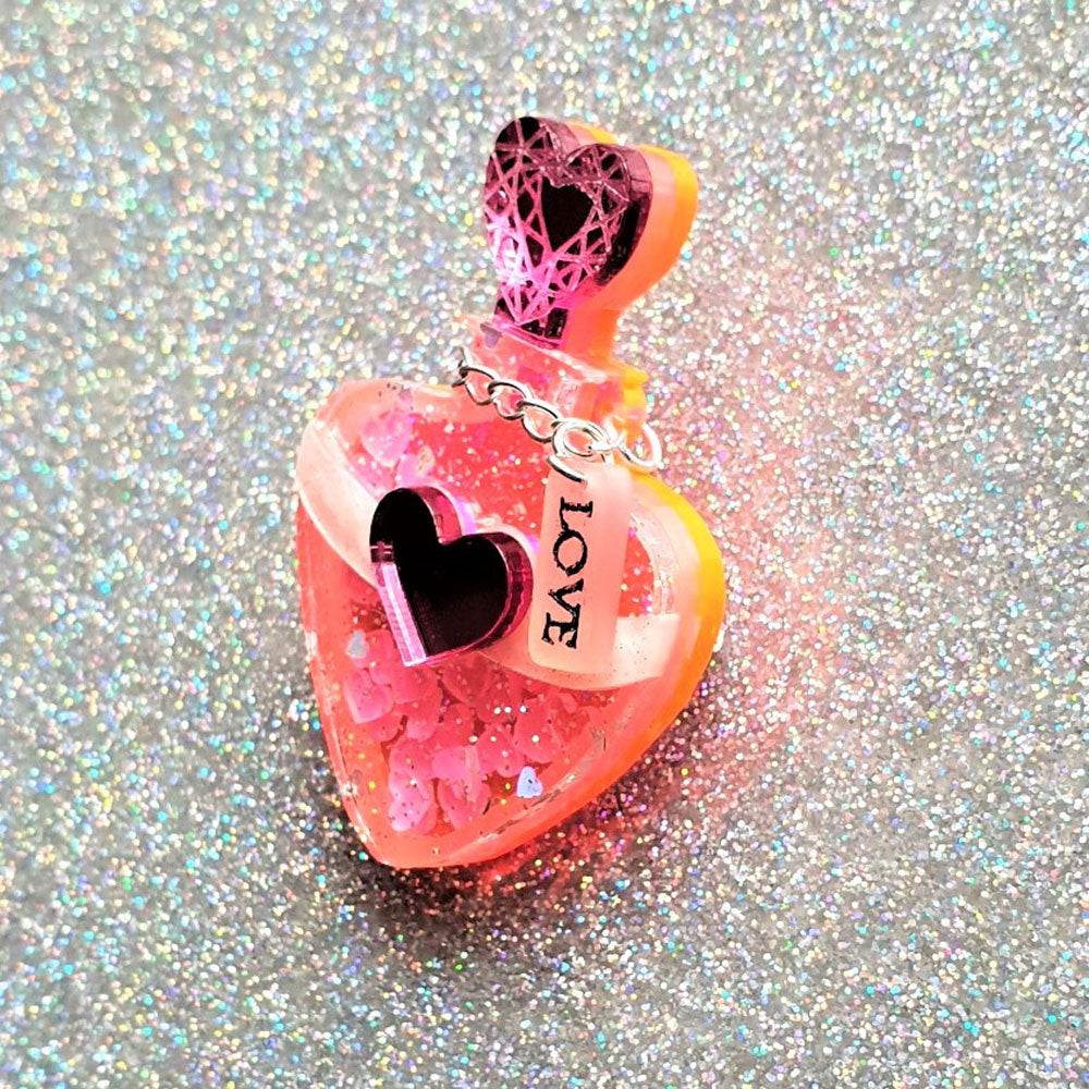 Precious Heart Potion Brooch by Cherryloco Jewellery-2