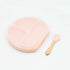 Baby Silicone Compartment Plate With Wooden Spoon-5