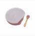 Baby Silicone Compartment Plate With Wooden Spoon-6