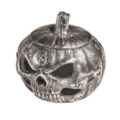 Pumpkin Skull Pot Trinket Box - HartCentered