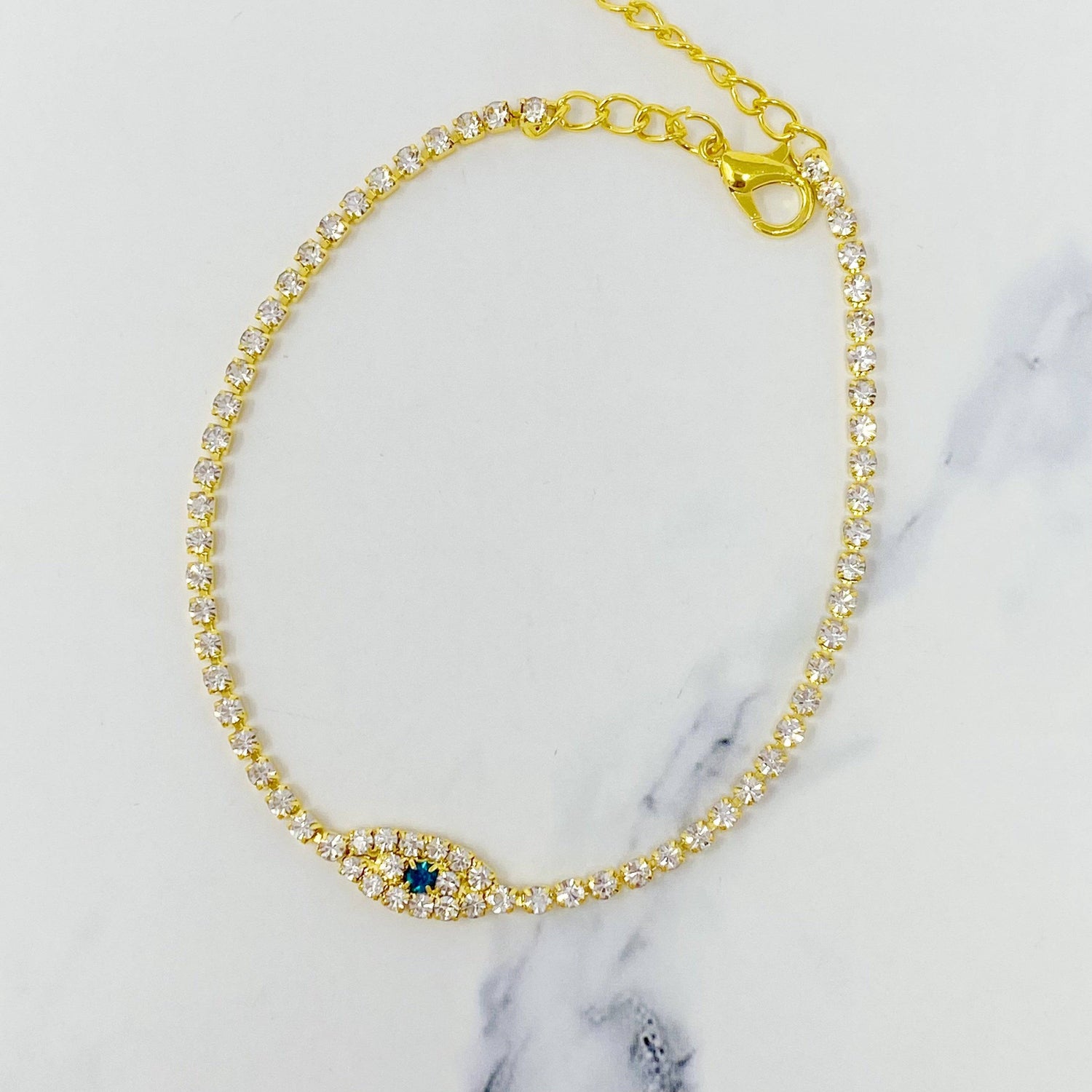 Sparkle Evil Eye Anklet