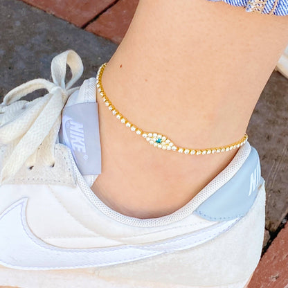 Sparkle Evil Eye Anklet