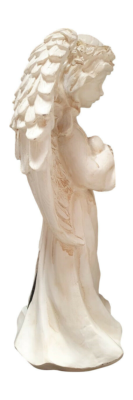 ANGEL HOLDING HEART FIGURINE WITH SOLAR LIGHT-2