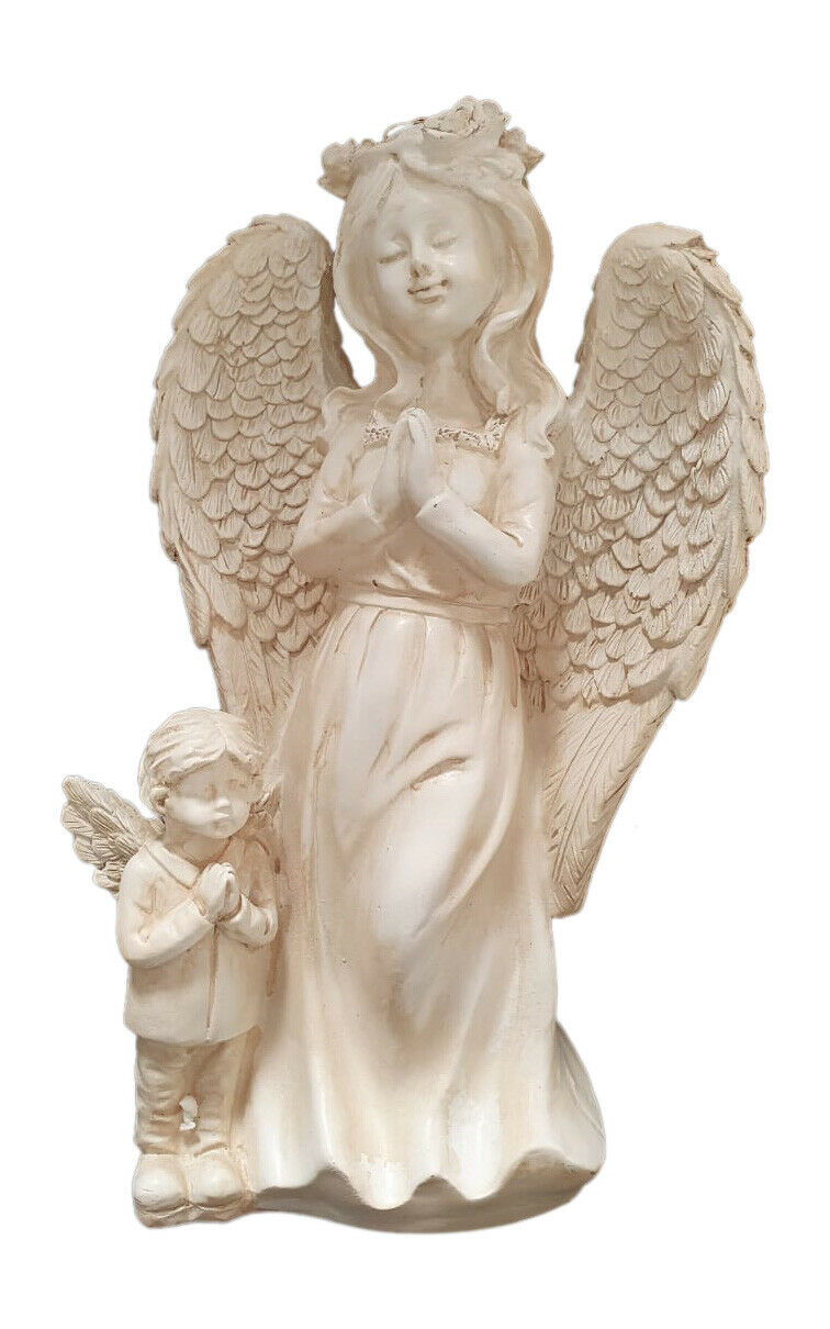 Angle and Boy Praying Figurine With Solar Light-5